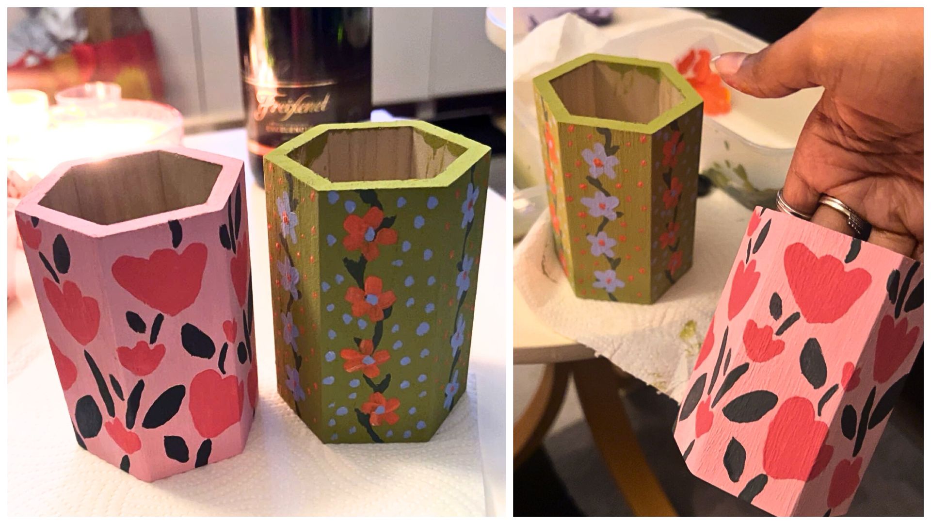 How To Host A Last-Minute Sip and Paint Party: Wooden Craft Edition